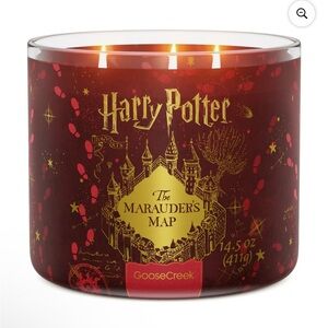 Goose Creek Harry Potter Marauder's Map 3-wick Scented Jar Candle, 14.5oz NWT